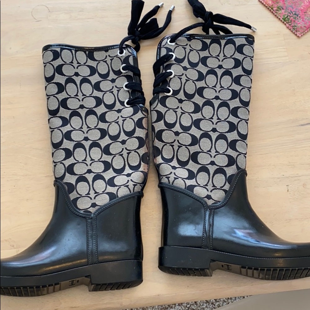 Coach rain boots